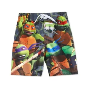 Nickelodeon Boys Teenage Mutant Ninja Turtles Swim Bottom Board Shorts green 5/6 - Little Kids (4-7)