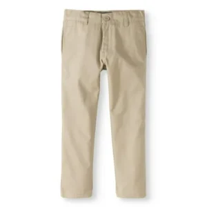 Cherokee Boys School Uniform Twill Modern Fit Pants with Adjustable Waist (Little Boys & Big Boys)