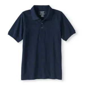 Cherokee Boys School Uniform Fashion Short Sleeve Polo With Popcorn Yoke (Big Boys)