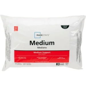 Mainstays 200 Thread Count 100% Cotton Medium Pillow in Multiple Sizes