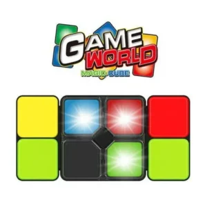 Electronic Handheld Games with 4 Different Modes - Level Up, Speed, Memory and Multiplayer - Portable Game Puzzle Magic Cube with Colorful Lights and Sounds for Kids, Boys, Girls