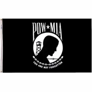 POW MIA Flag, 3' x 5', Nylon SolarGuard Nyl-Glo, Model# 377991