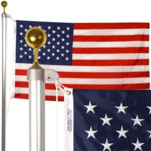 20-foot Patriot U.S. Flagpole Set (Includes 3' x 5' Flag)
