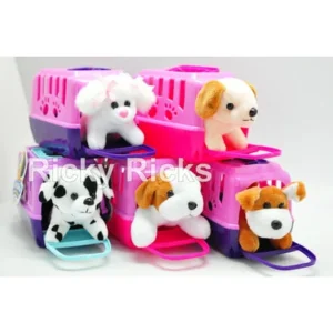 Small Pet Shop Toy Dog + Carrying Case Kids Cute Puppy Stuffed Animal Plush Christmas Gift