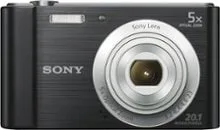 Sony - DSC-W800 20.1-Megapixel Digital Camera - Black