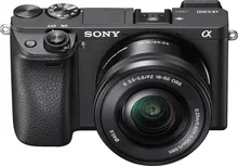 Sony - Alpha a6300 Mirrorless Camera with E PZ 16â€“50 mm F3.5â€“5.6 OSS Lens - Black