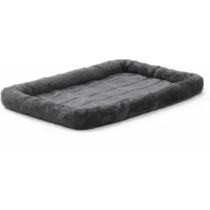 Midwest Quiet Time Pet Bed, Gray, 24"