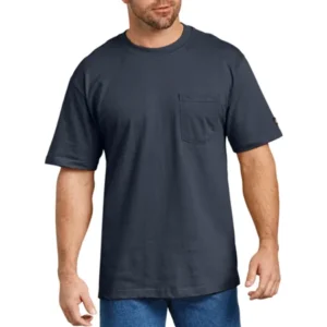 Big Men's Short Sleeve Heavy Weight Pocket T-Shirt, 2 Pack