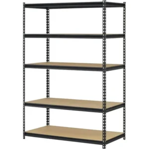 Muscle Rack 48"W x 18"D x 72"H 5-Shelf Ultra Rack, 4000 lb Capacity, Black