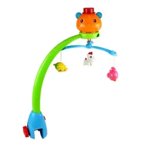 Kids Baby 3 in 1 Musical Crib Spinning Electronic Clover Baby Newborn Mobile Toy for Children Boys Girls
