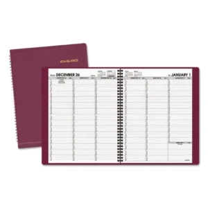 AT-A-GLANCE Weekly Appointment Book, 8 1/4 x 10 7/8, Winestone, 2018-2019