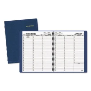 AT-A-GLANCE Weekly Appointment Book, 8 1/4 x 10 7/8, Navy, 2018-2019