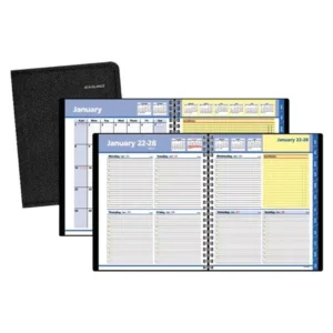 AT-A-GLANCE QuickNotes Weekly/Monthly Appointment Book, 8 x 9 7/8, Black, 2018