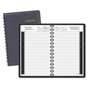 AT-A-GLANCE Daily Appointment Book with 30-Minute Appointments, 8 x 4 7/8, White, 2018