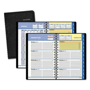 AT-A-GLANCE QuickNotes Weekly/Monthly Appointment Book, 4 7/8 x 8, Black, 2018