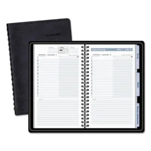 AT-A-GLANCE The Action Planner Daily Appointment Book, 4 3/4 x 8, Black, 2018