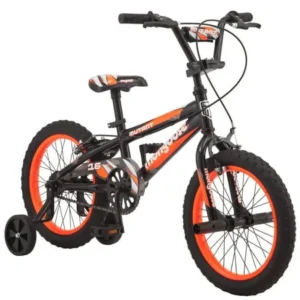 Mongoose 16" Mutant Kids BMX-Style Bike, Black & Orange