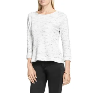 Two by Vince Camuto Womens Terry Crew Neck Sweatshirt