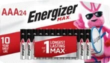 Energizer - MAX AAA Batteries (24 Pack), Triple A Alkaline Batteries