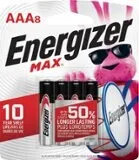 Energizer - MAX AAA Batteries (8 Pack), Triple A Alkaline Batteries