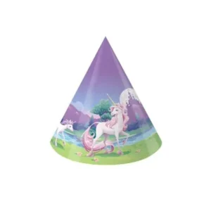 Access Unicorn Fantasy Child Size Paper Party Hats, 8 Ct