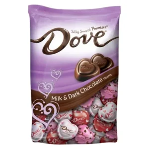 DOVE PROMISES Valentine's Heart Variety Milk & Dark Chocolate Candy Bag, 19.52 oz
