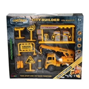 construct a truck-city builder set-crane.create a city construction site, then take the truck apart&put it back together+friction powered(like 3-toys-in-1!) award winning set encourages creativity!