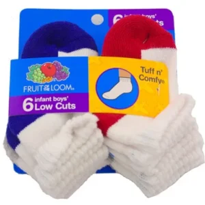 Value Pack Baby Boys Low Cut Socks - 6 Pairs