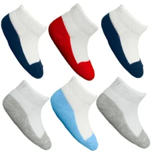 Baby Boys Assorted No Show Socks - 6 Pairs