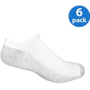 Fruit of The Loom Mens Big & Tall No Show Socks - 6 Pack