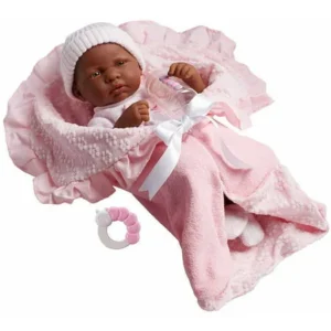 La Newborn 15.5" Soft-Body Realistic Newborn Baby Doll Deluxe Layette Gift Set with Bunting