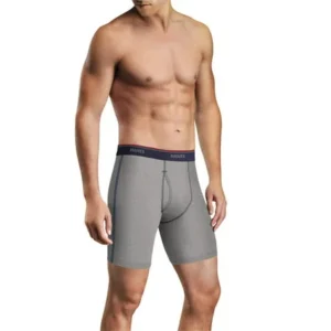 Hanes Men's FreshIQ Comfort Flex Waistband Long Leg Boxer Brief, 5-Pack