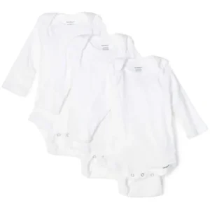 3 Pack White Long Sleeve Onesies - 24 Months