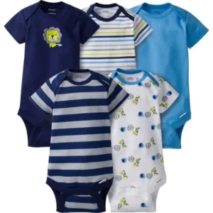 Gerber Baby Boy Onesies Safari - 5 Pack - 0-3 Months