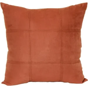 Mainstays Baked Clay Suede Decorative Pillow, Rust