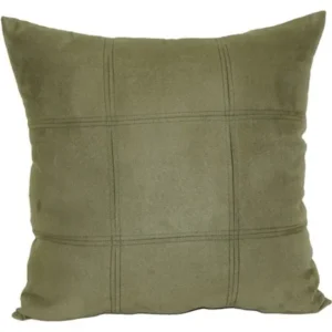 Mainstays Leaf Green Suede Decorative Pillow, Green