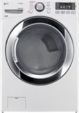 LG - SteamDryer 7.4 Cu. Ft. 10-Cycle Electric Dryer with Steam - White