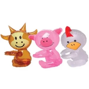 US Toy IN264X3 Inflatable Farm Animals - 12 Per Pack - Pack of 3