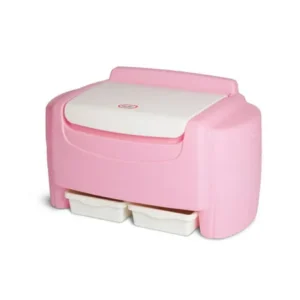 Little Tikes Sort 'n Store Toy Storage Chest, Pink and White