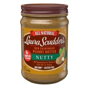 Laura Scudder's Natural Nutty Peanut Butter, 16-Ounce Jar