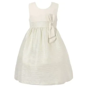 Richie House Girls' Classic Style Dress with Matching Bow RH1457