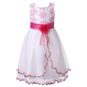 Richie House Girls Sweet Princess Dress with Layered Bottoms RH2141