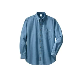 Gravity Threads Mens Long-Sleeve Denim Shirt