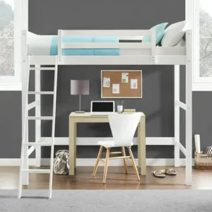 Your Zone Collection Twin Wood Loft Bed, Multiple Colors