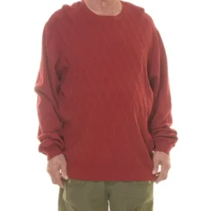 Argyleculture Men's Long Sleeve Red Sweater Size XXL