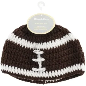 Crocheted Hats For Babies, Football