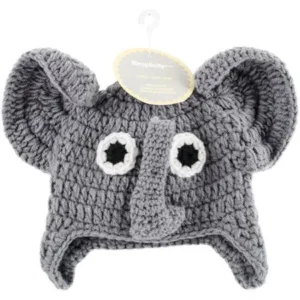 Crocheted Hats For Babies, Elephant