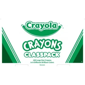 Crayola Classpack Large Size Crayons, 50 Each of 8 Colors, 400/Box