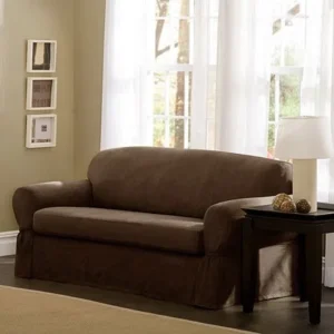 Better Homes and Gardens Stretch Suede 2 Piece Sofa Furniture Cover Slipcover