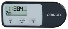 Omron - Tri-Axis Pedometer + Aerobic Steps and Calories - Black